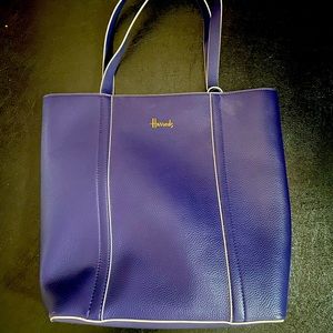 Harrods blue tote bag (new and reversible)